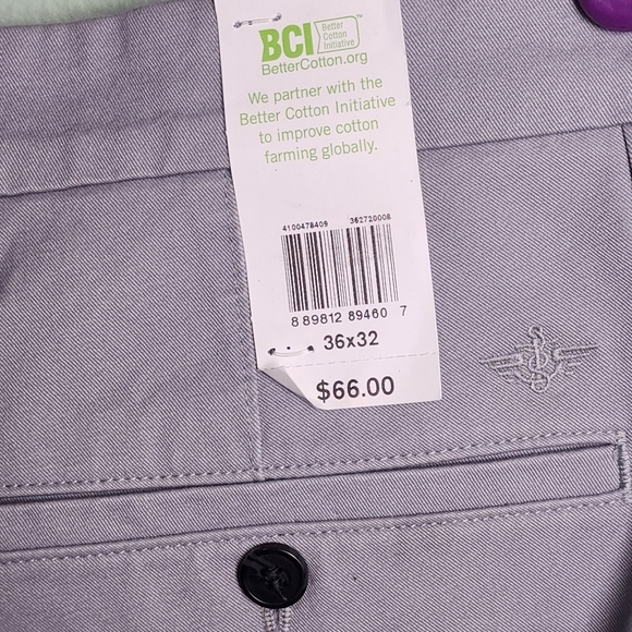 ❗️NWT❗️Men's Workday Dockers Smart 360 Flex Slim Fit Khaki Pants Gray Size 36X32 - Picture 7 of 12